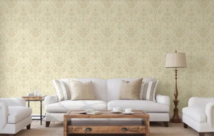 Cream Embossed Wallpaper – Textured Sophistication (5804-2)